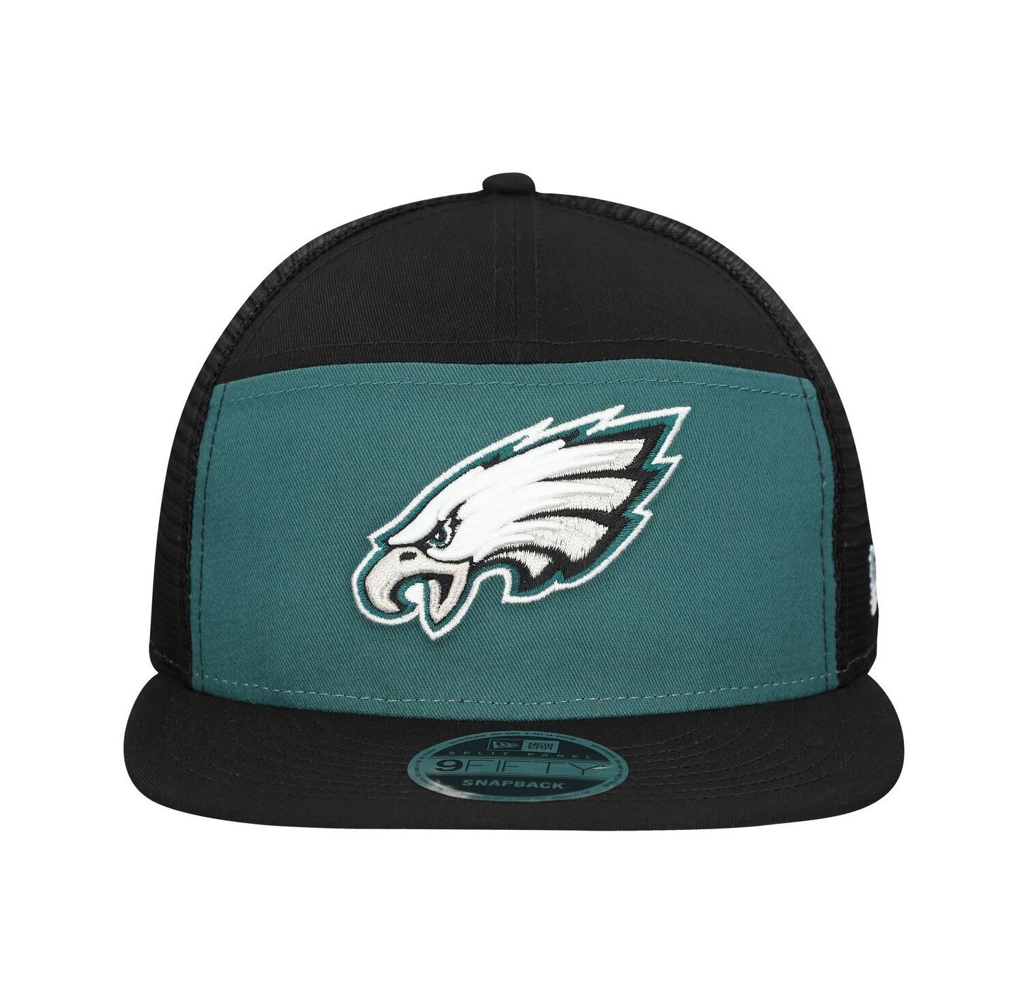 Men's Midnight Green/Black Philadelphia Eagles Outdoor Split Panel 9FIFTY Snapback Hat