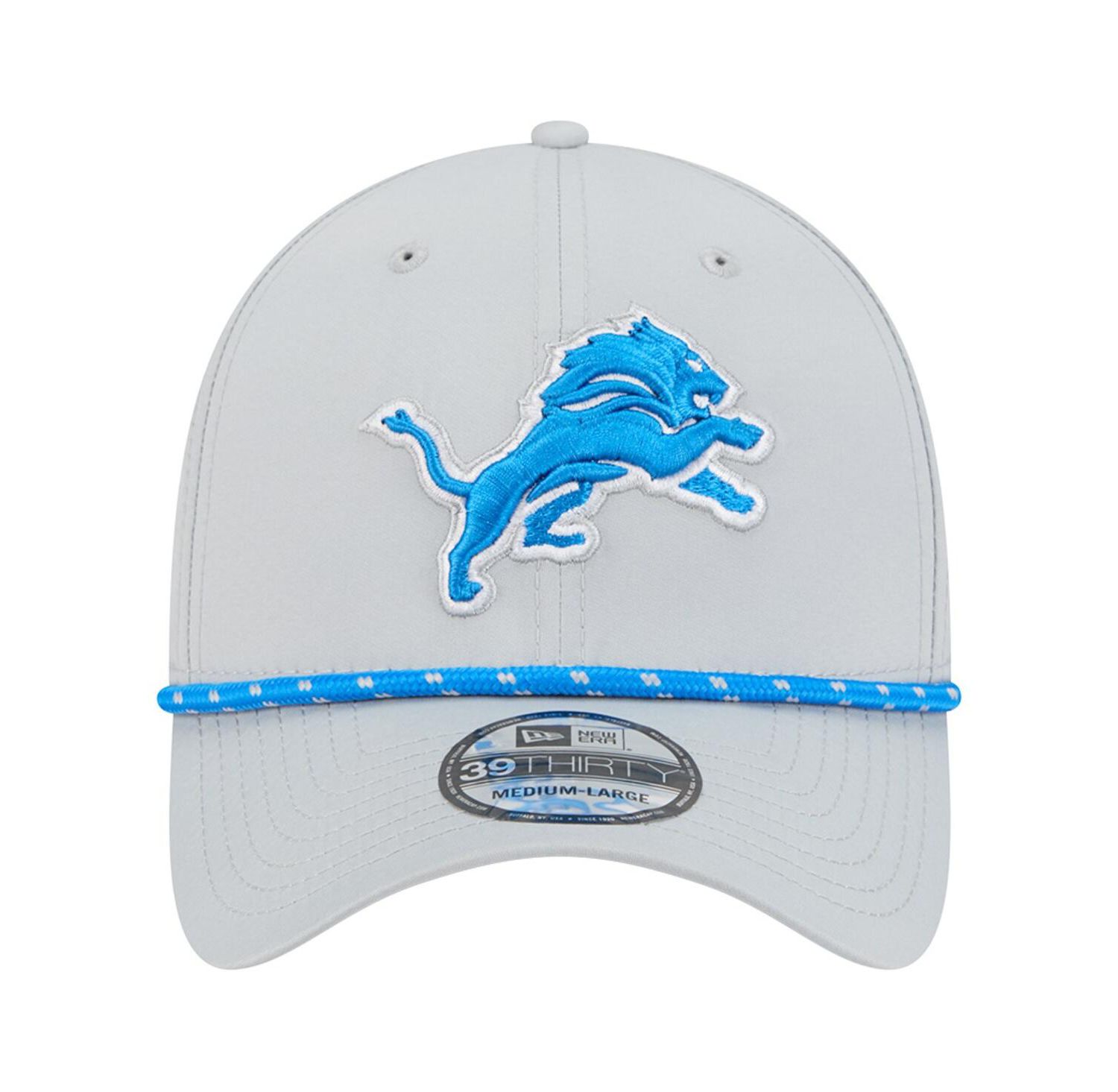 Men's Blue Detroit Lions Perforated 39THIRTY Flex Hat