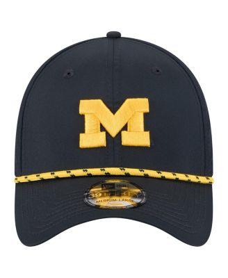 Men's Navy Michigan Wolverines Rope 39THIRTY Flex Hat
