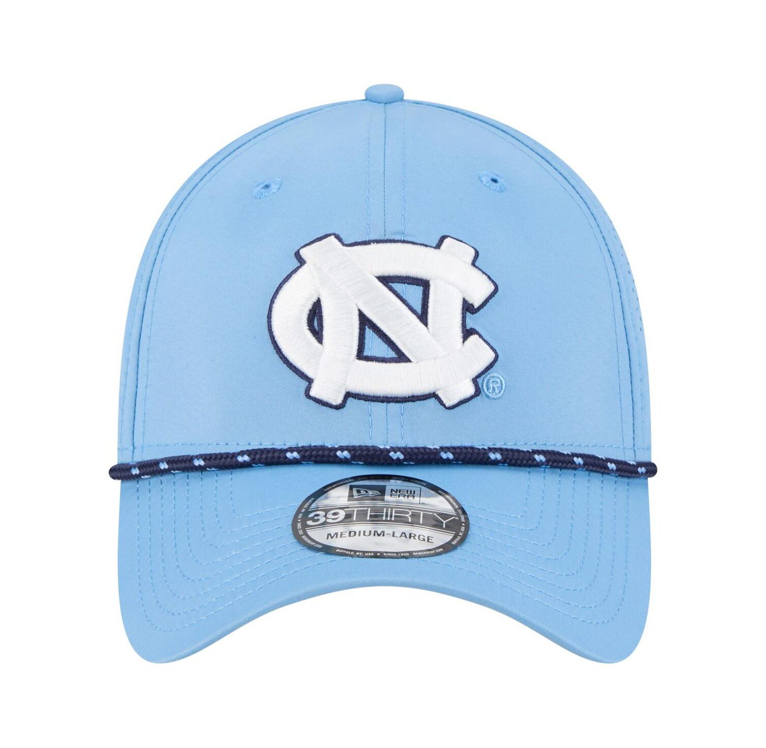Men's Carolina Blue North Carolina Tar Heels Rope 39THIRTY Flex Hat