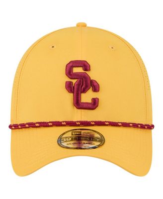Men's Gold USC Trojans Rope 39THIRTY Flex Hat