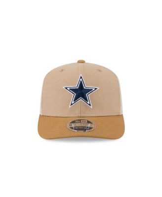 Men's Light Beige Dallas Cowboys Two-Tone Trucker 9SEVENTY Adjustable Hat