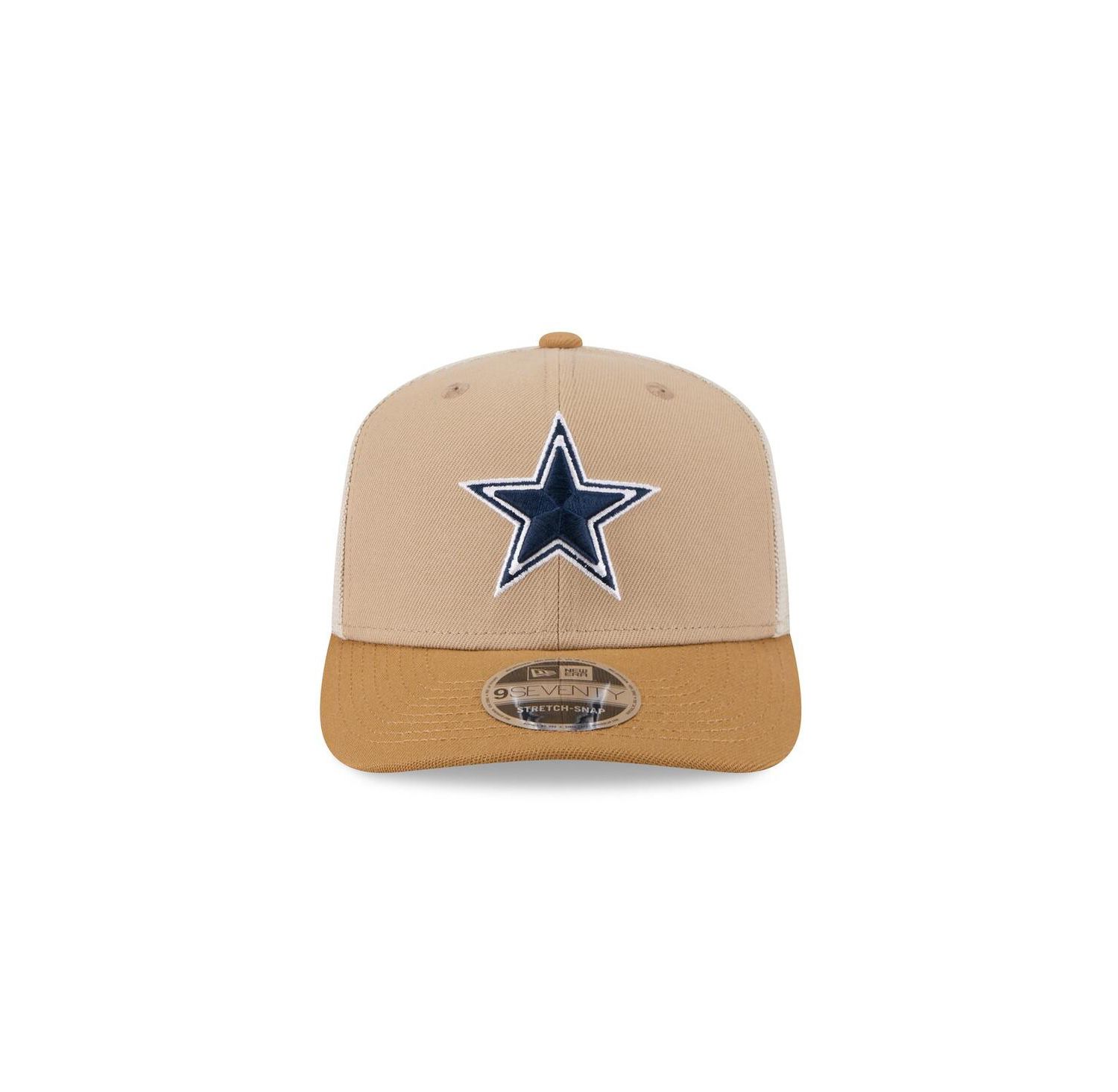 Men's Light Beige Dallas Cowboys Two-Tone Trucker 9SEVENTY Adjustable Hat