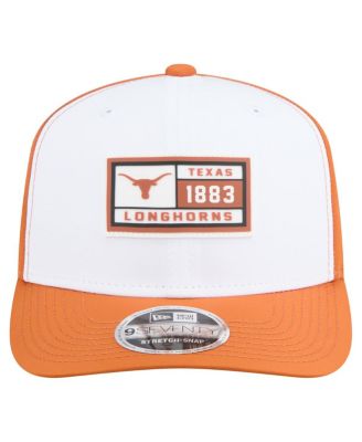 Men's White/Texas Orange Texas Longhorns Perforated Patched 9SEVENTY Adjustable Hat
