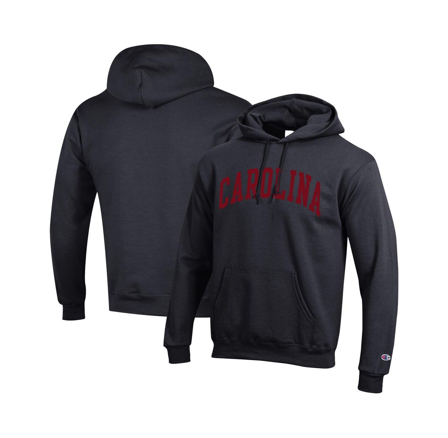 Men's Black South Carolina Gamecocks Basic Arch Fleece Pullover Hoodie