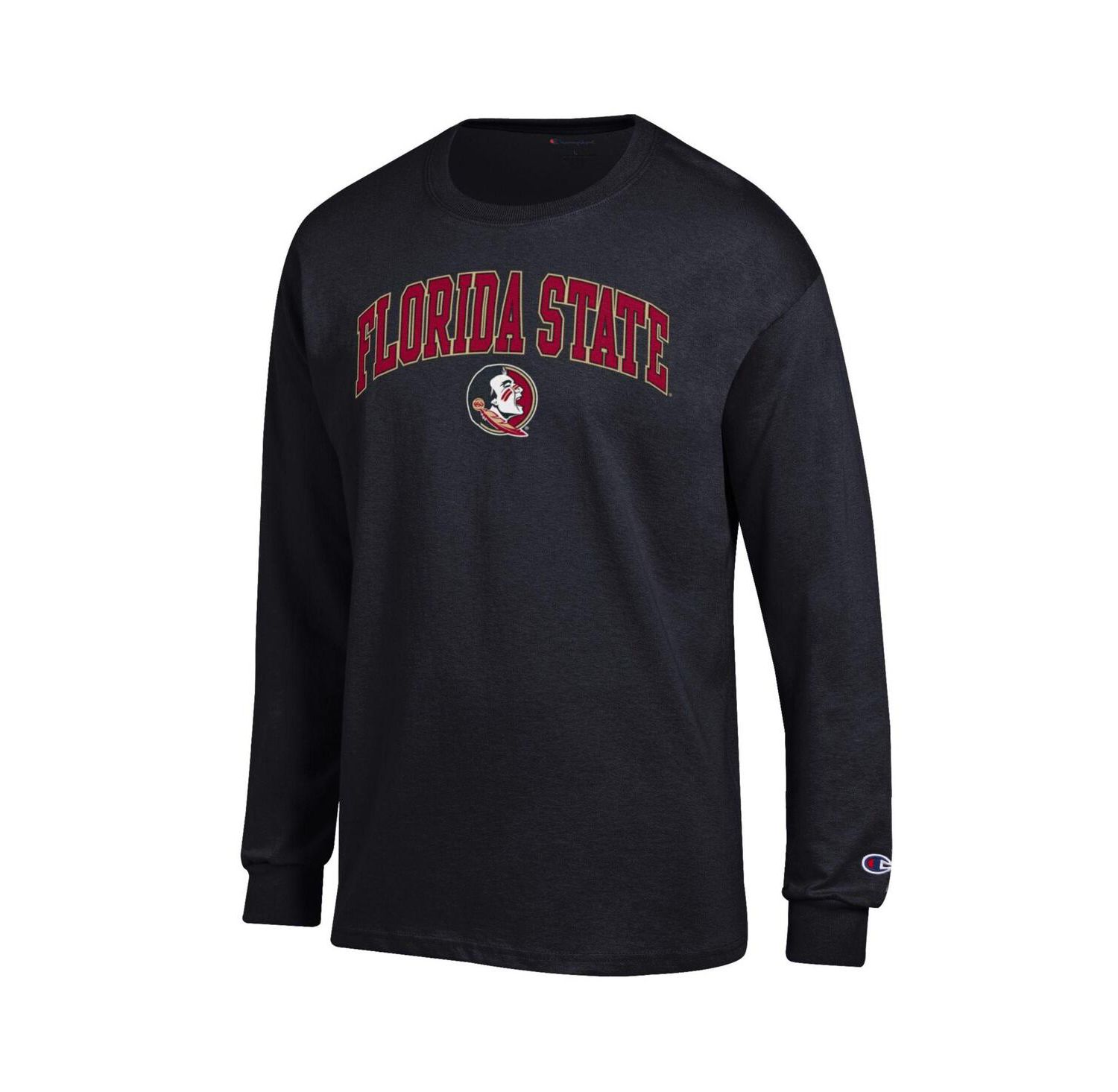 Men's Garnet Florida State Seminoles Arch Over Logo Long Sleeve T-Shirt