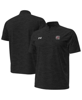 Under Armour - Men's Black South Carolina Gamecocks Drive Camo Jacquard Polo Shirt