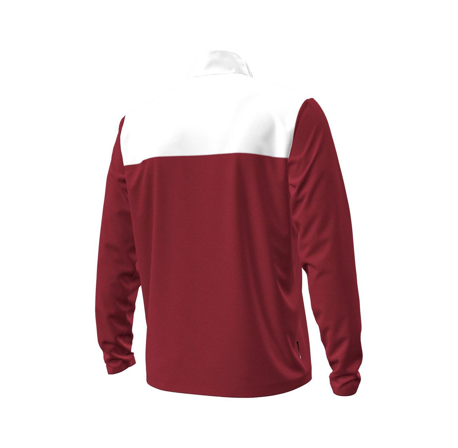 Men's Garnet/White South Carolina Gamecocks Green Blocked Quarter-Zip Pullover Hoodie