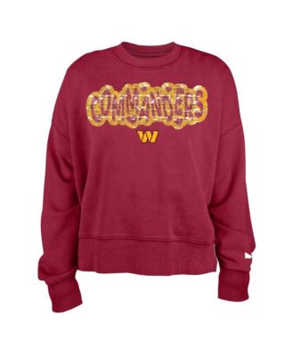 Girl's Burgundy Washington Commanders Flip Sequin Sweatshirt