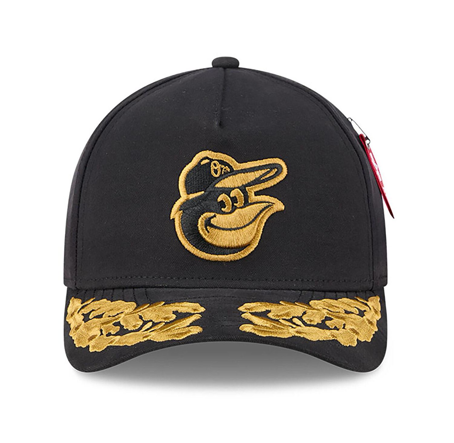 Men's Black Baltimore Orioles A-Frame 9FORTY Adjustable Hat
