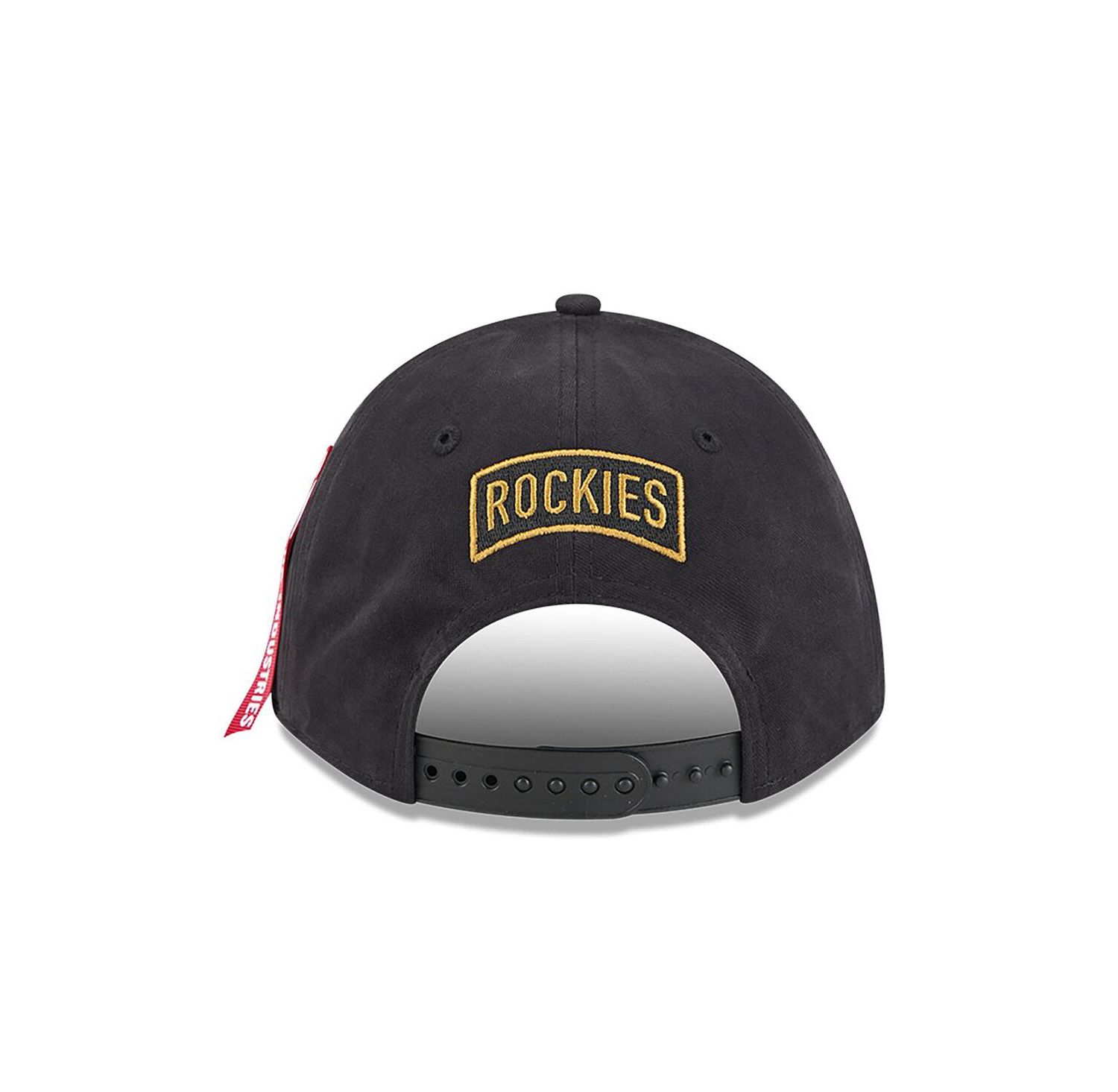 Men's Black Colorado Rockies A-Frame 9FORTY Adjustable Hat