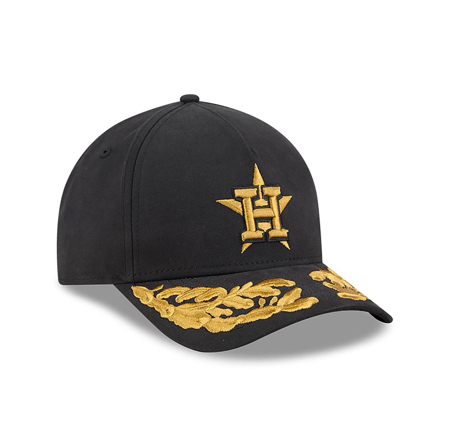 Men's Black Houston Astros A-Frame 9FORTY Adjustable Hat