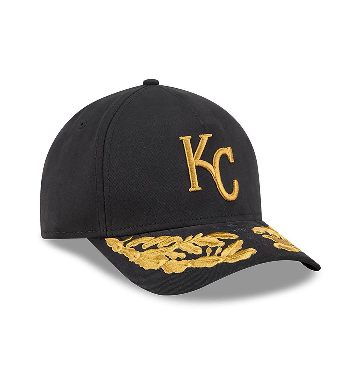Мужская кепка New Era Black Kansas City Royals A-Frame 9FORTY Adjustable Hat — фото 2