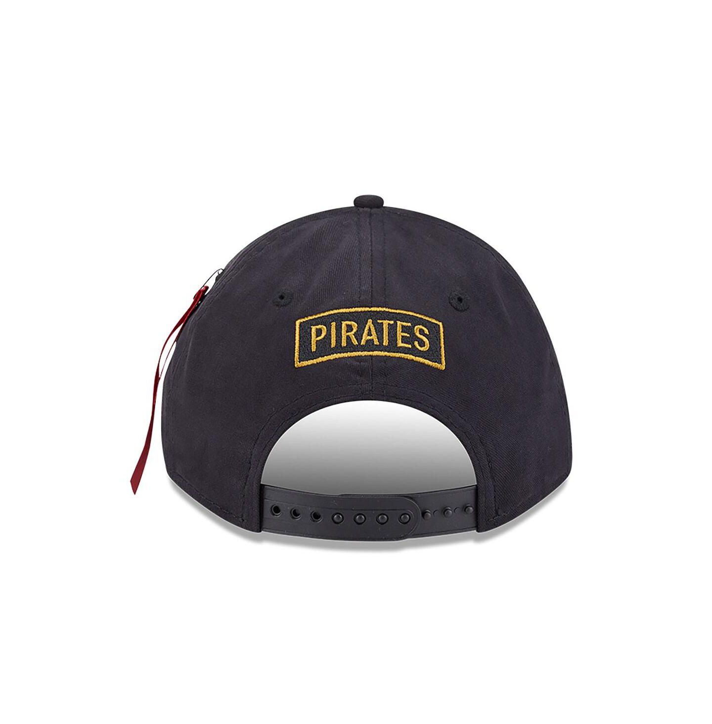 Мужская кепка New Era Black Pittsburgh Pirates A-Frame 9FORTY Adjustable Hat — фото 2