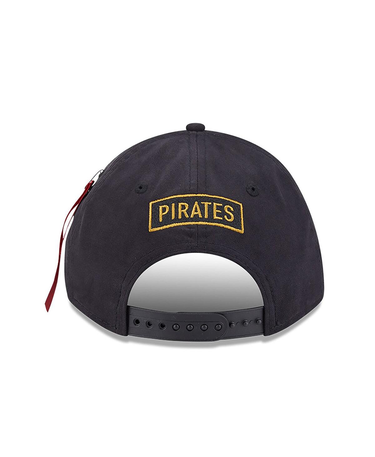 New Era Men's Black Pittsburgh Pirates A-frame 9forty Adjustable Hat In Blue