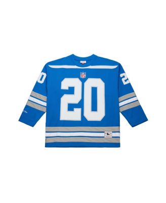 Mitchell & Ness - Men's Barry Sanders Blue Detroit Lions Maxxed Out Fashion Hockey Jersey