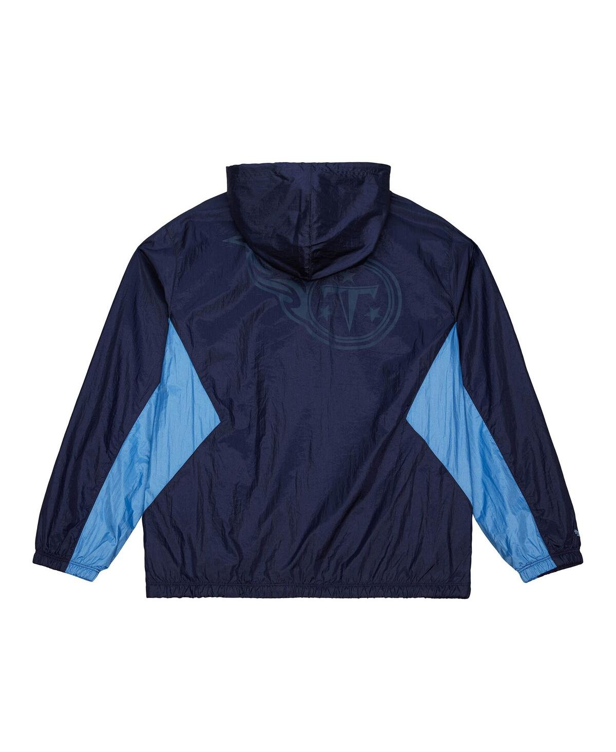 Mitchell & Ness Men's Navy Tennessee Titans Playmaker Full-zip Windbreaker Jacket In Blue