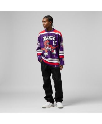 Men's and Women's Vince Carter Purple Toronto Raptors maxed Out Fashion Hockey Jersey