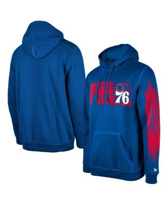 New Era - Men's Philadelphia 76ers Royal Tip-Off Collection Pullover Hoodie