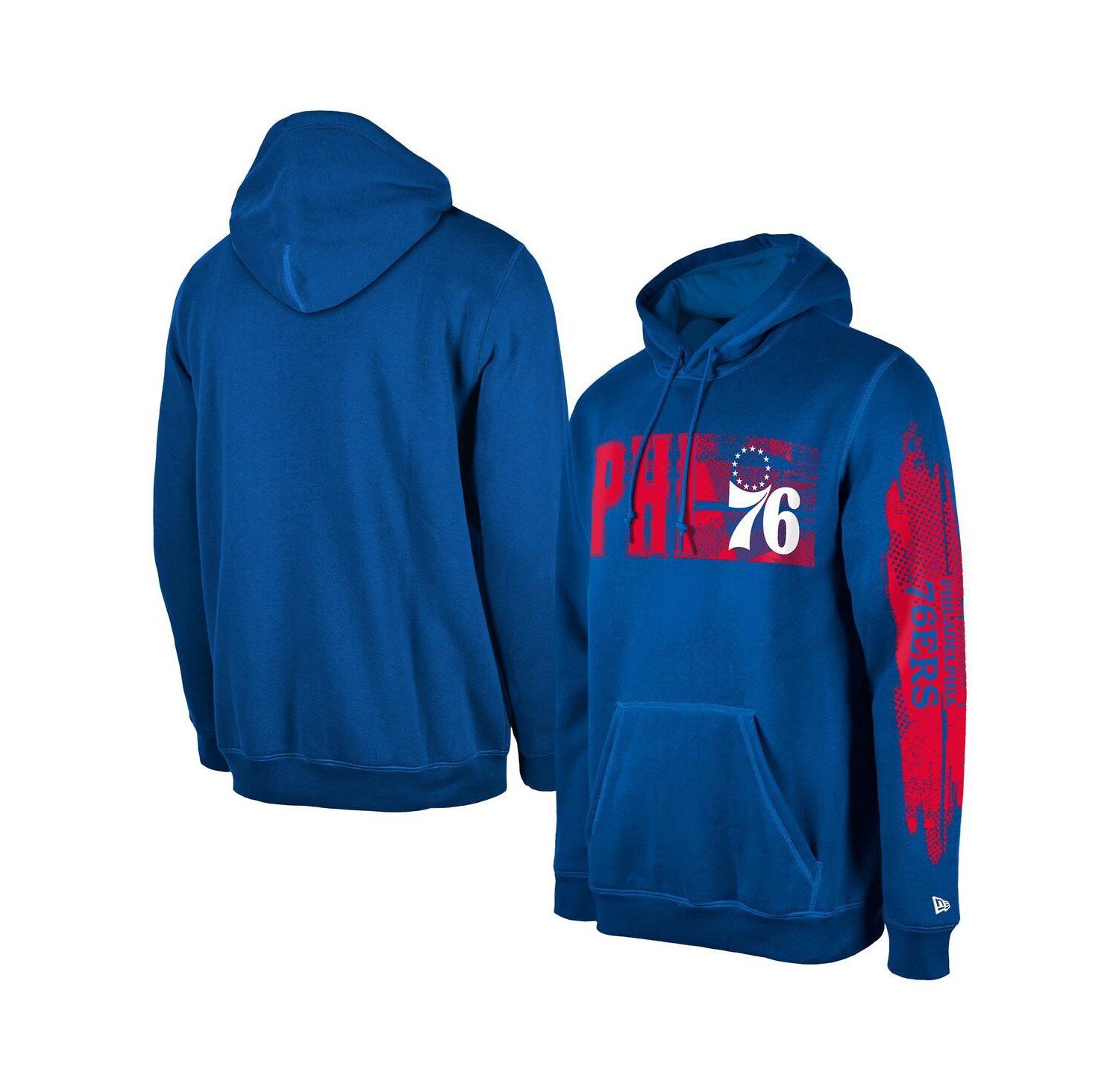 Men's Philadelphia 76ers Royal Tip-Off Collection Pullover Hoodie