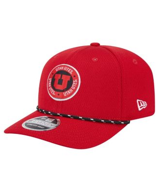Men's Red Utah Utes COOLERA 9SEVENTY Rope Stretch-Snap Hat