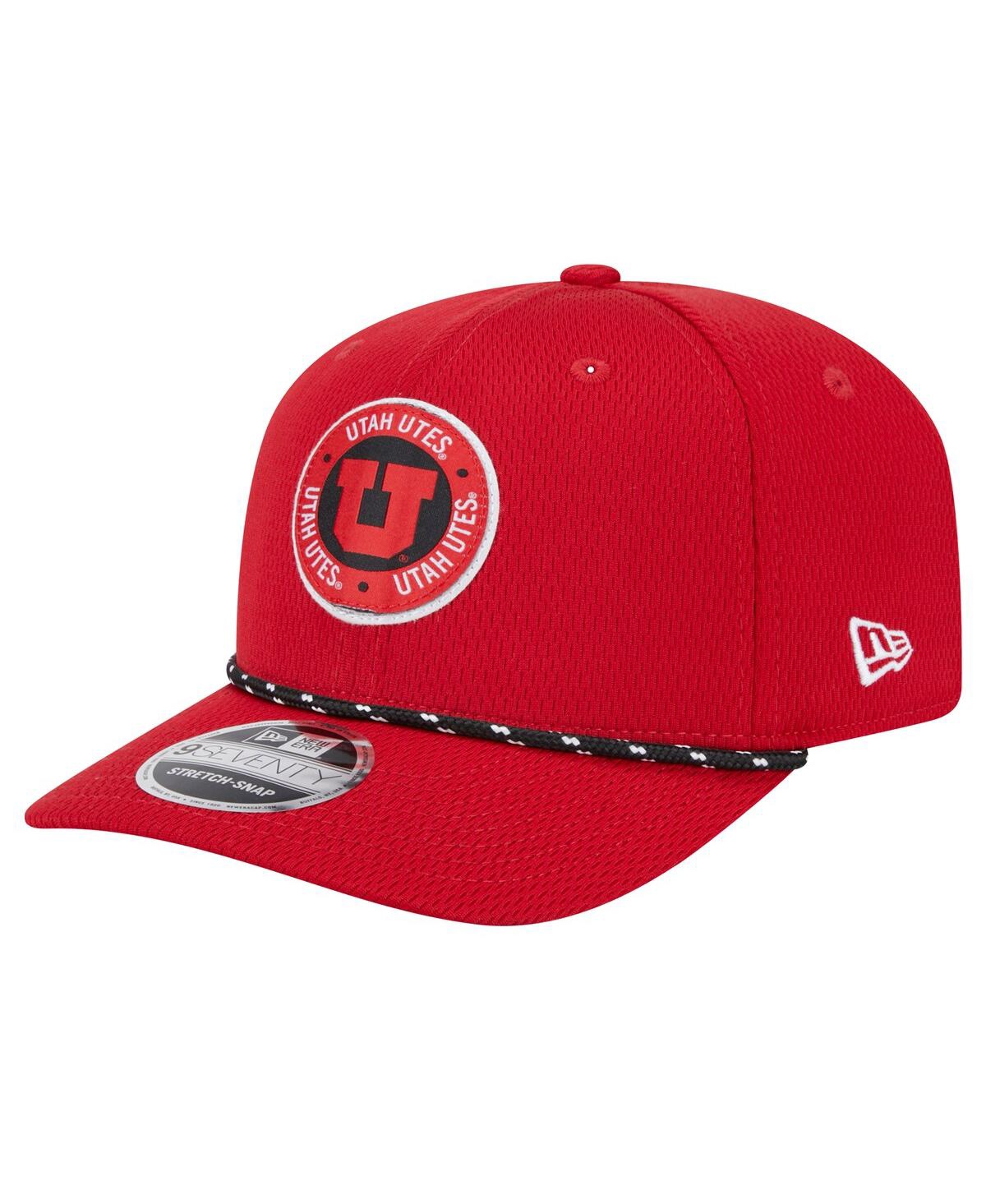 New Era Men's Red Utah Utes Coolera 9seventy Rope Stretch-snap Hat In Red