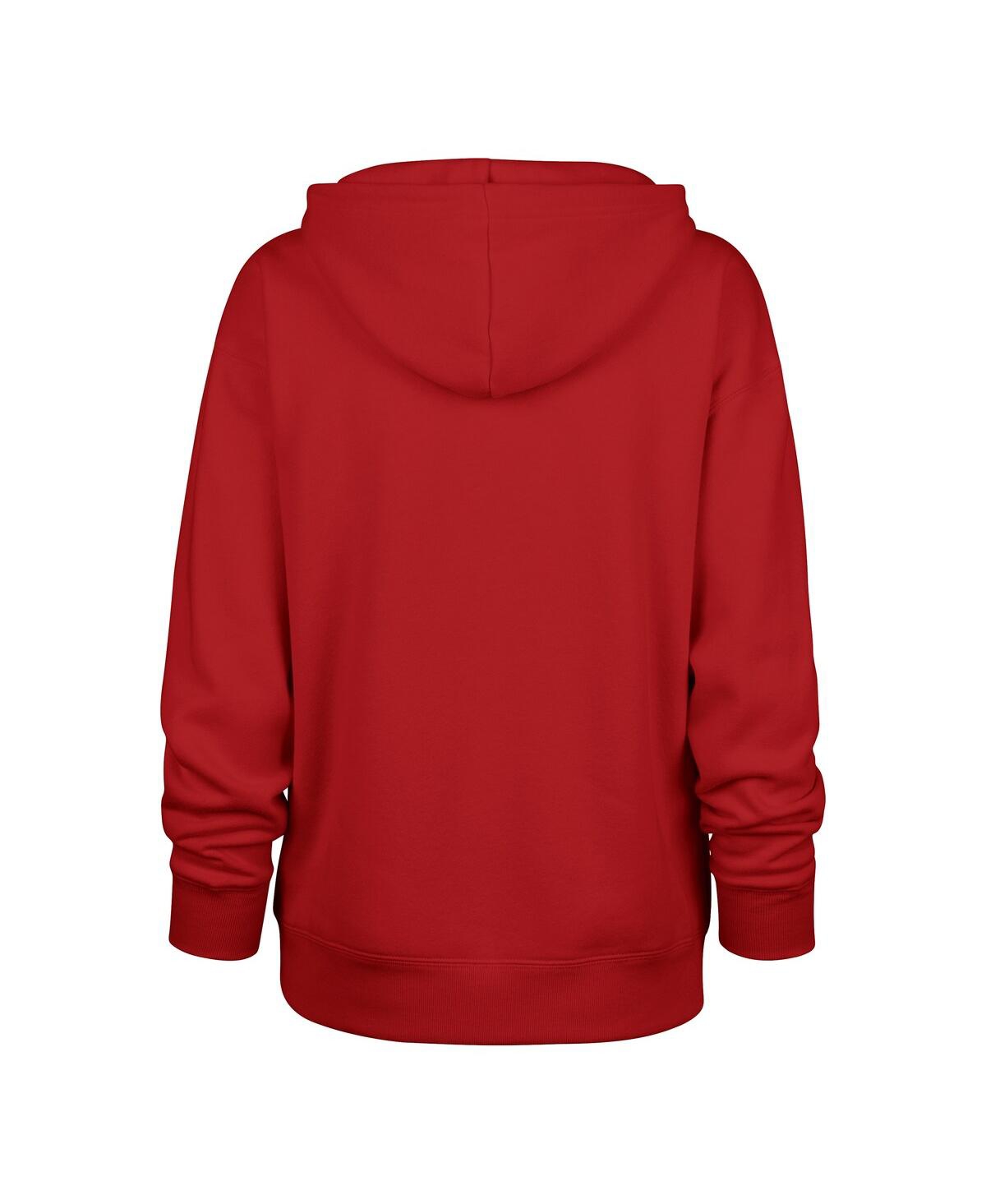47 Brand Women'sâ Red Kansas City Chiefs Plus Size Whirlwind Naomi Hoodie In Red