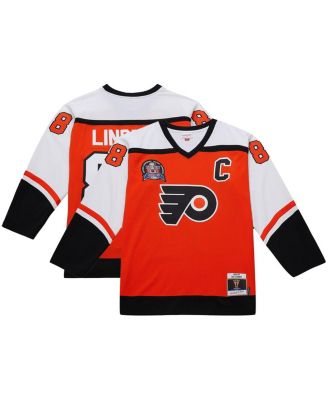 Mitchell & Ness - Men's Eric Lindros Orange Philadelphia Flyers Big Tall 1996-97 Blue Line 2.0 Jersey
