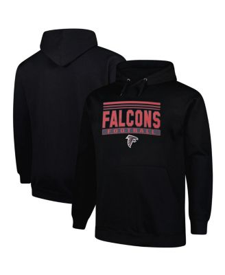Fanatics - Men's Black Atlanta Falcons Big Tall Pop Pullover Hoodie