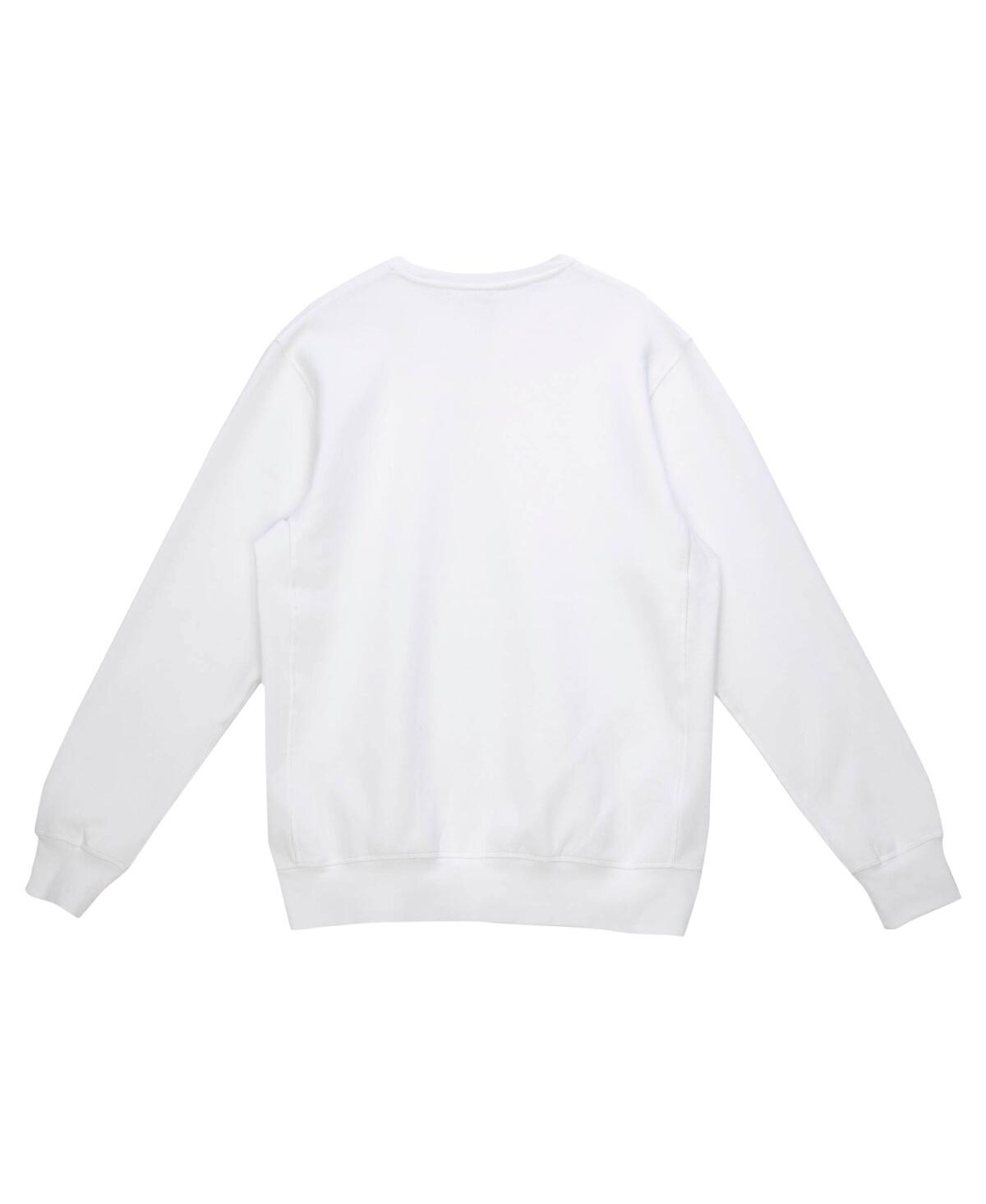 Mitchell & Ness Men's White Cleveland Browns Basic Fleece Pullover Sweatshirt In White
