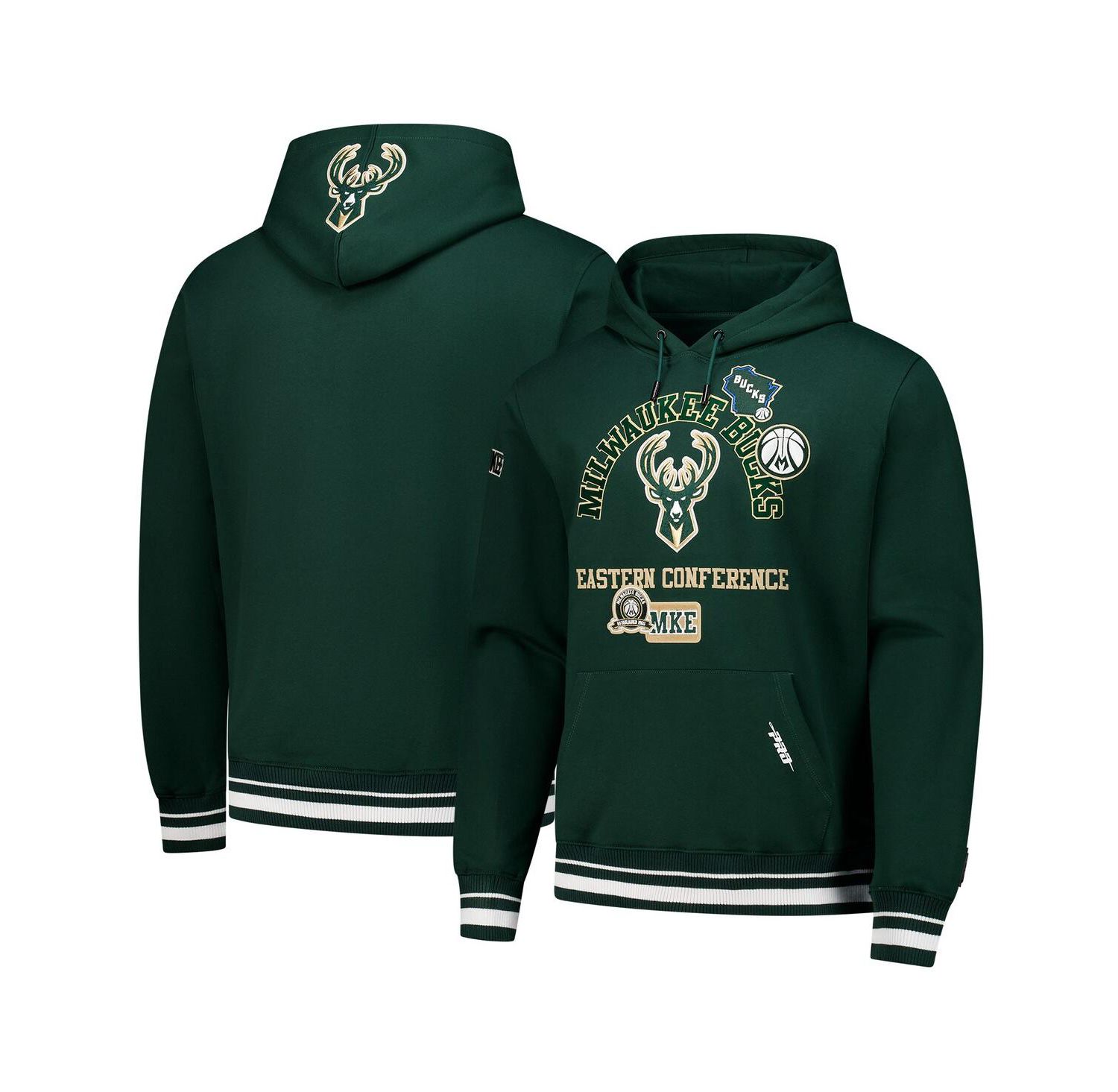 Men's Hunter Green Milwaukee Bucks Area Code Pullover Hoodie