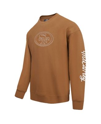 Men's Christian McCaffrey Brown San Francisco 49ers Pullover Crewneck Sweatshirt