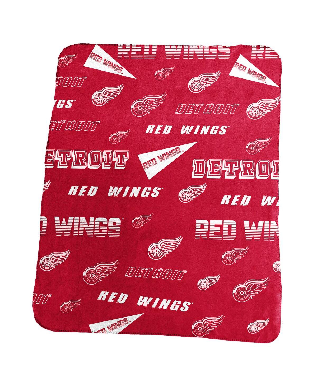 Logo Brands Detroit Red Wings 50" X 60" Classic Fleece Blanket In Red