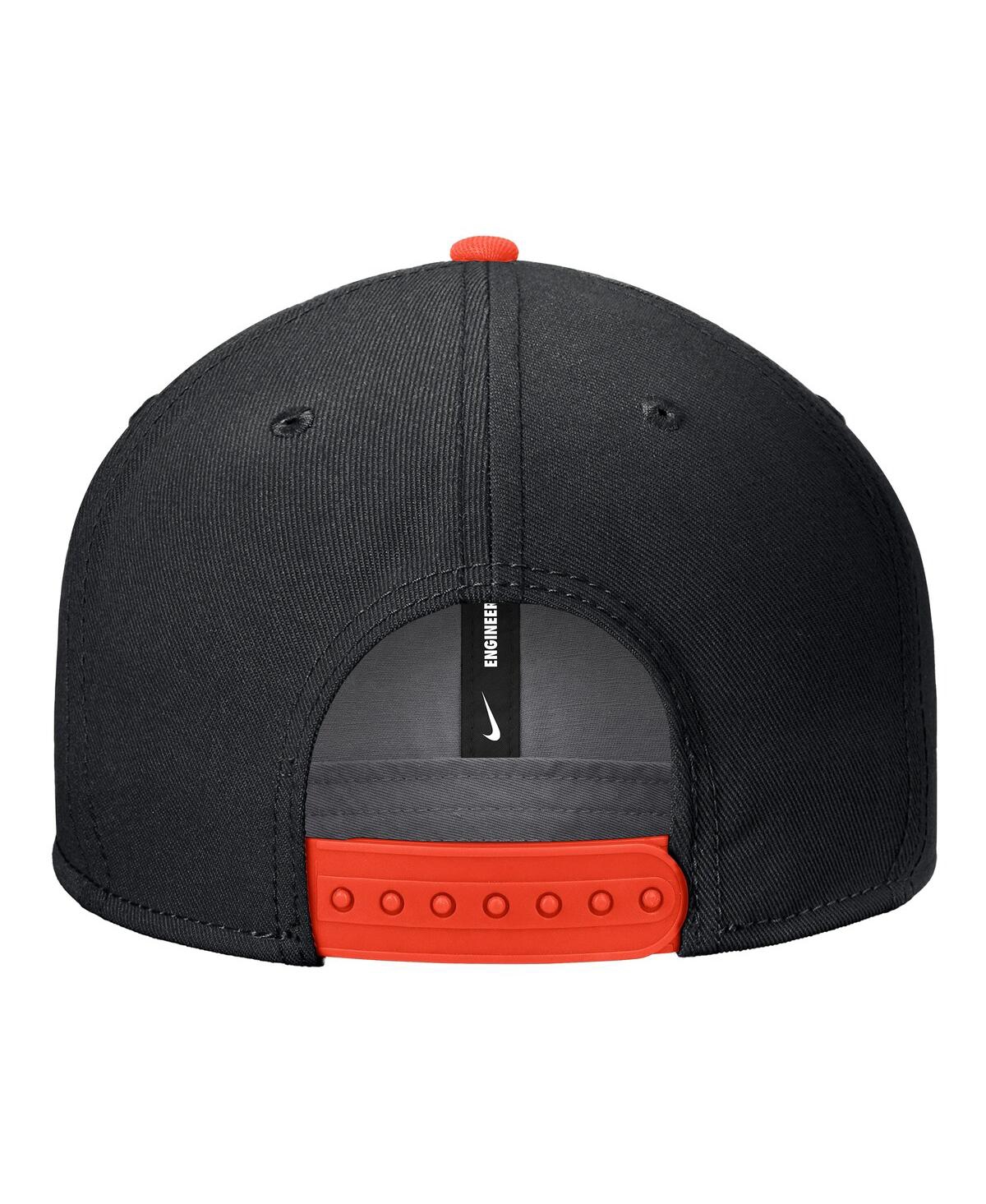 Nike Men's Black Oregon State Beavers Vintage Script Pro Dri-fit Snapback Hat In Black