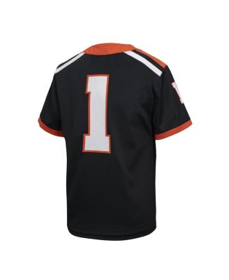 Big Boys and Girls 1 Black Oregon State Beavers Untouchable Football Jersey