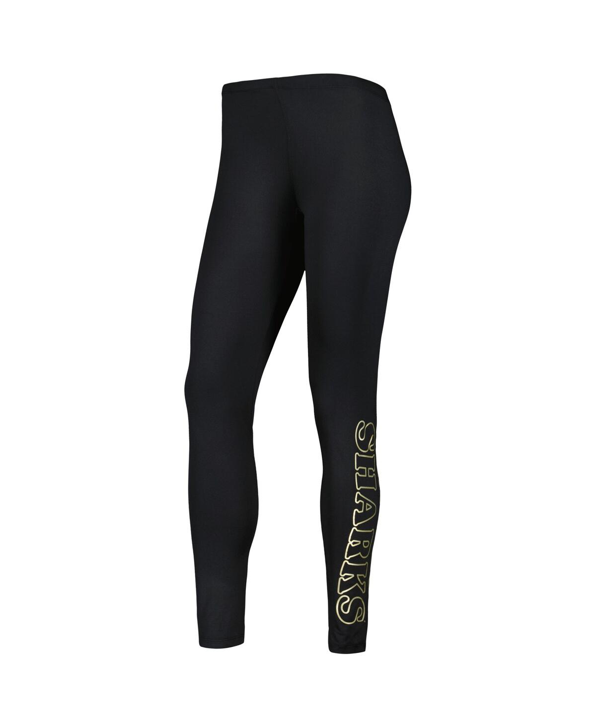 G-iii Sports By Carl Banks Women's Black San Jose Sharks Stadium Leggings In Black