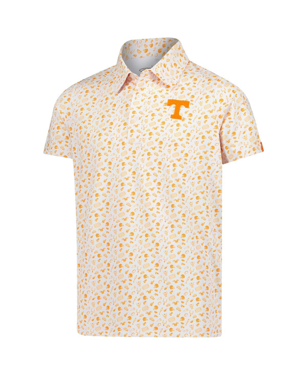 Garb Big Boys And Girls Tennessee Orange Tennessee Volunteers Tom Allover Print Performance Polo Shirt In Multi