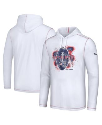 Tommy Bahama - Men's White New England Patriots Graffiti Touchdown Pullover Hoodie