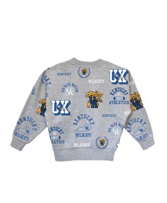 Big Girls Gray Kentucky Wildcats Always On Repeat Pullover Sweatshirt