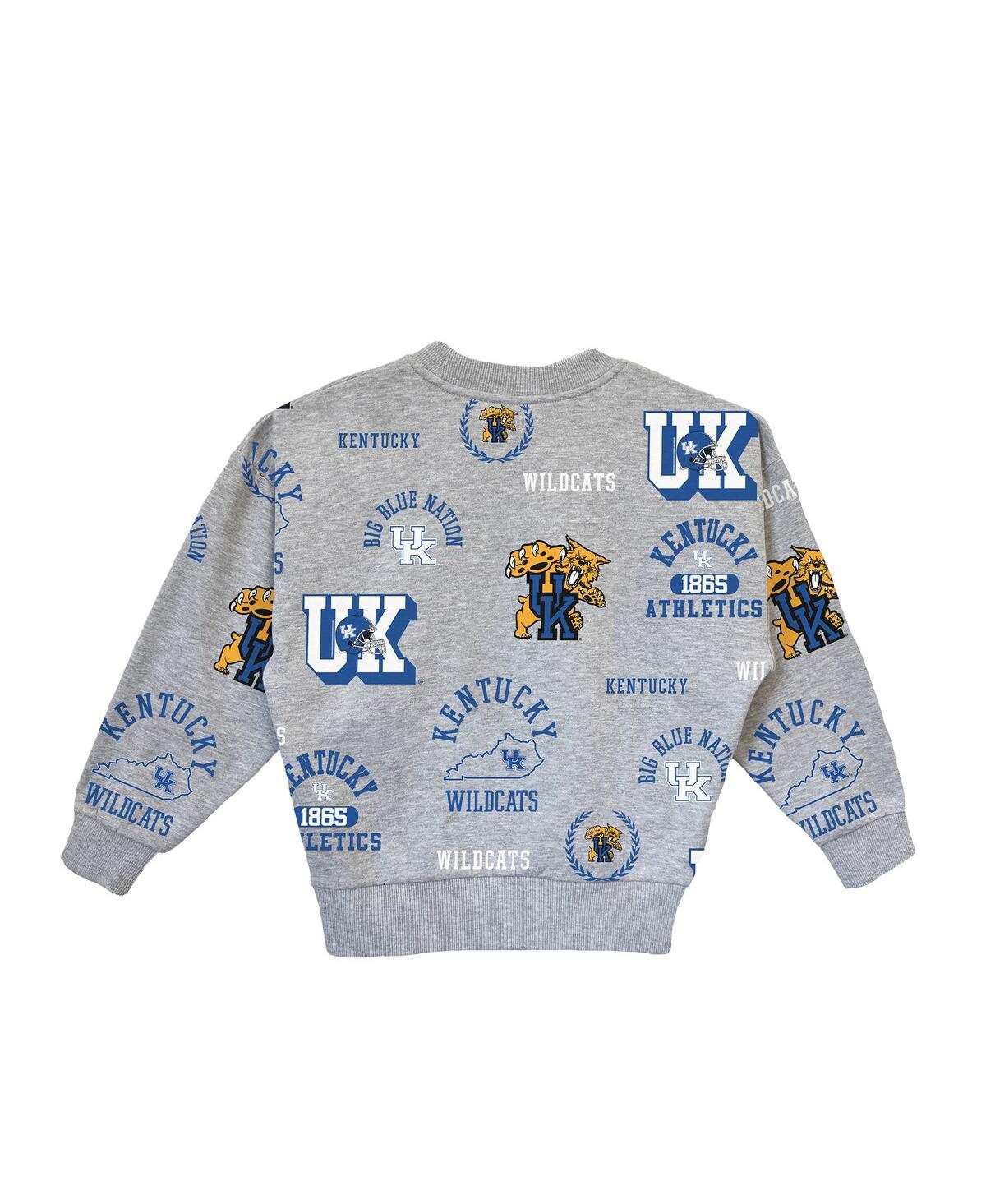 Gameday Couture Big Girls Gray Kentucky Wildcats Always On Repeat Pullover Sweatshirt In Gray