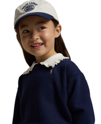 Girls' 2T-6X Collared Sweatshirt