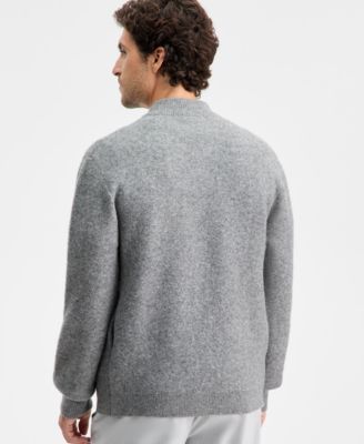 Men's Elevated Bomber Sweater, Macy's Exclusive