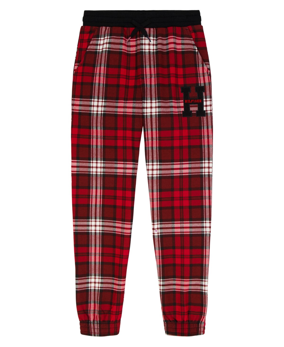 Tommy Hilfiger Boys 8-20 Plaid Jogger Pants In Red