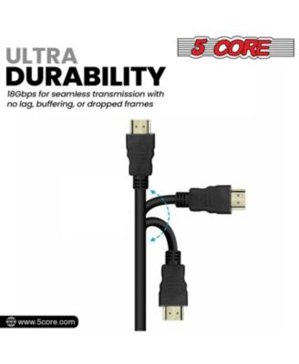 HDMI Cable High Speed 6ft long 18Gbps 2.0 4K Computer Cord HDR Compatible