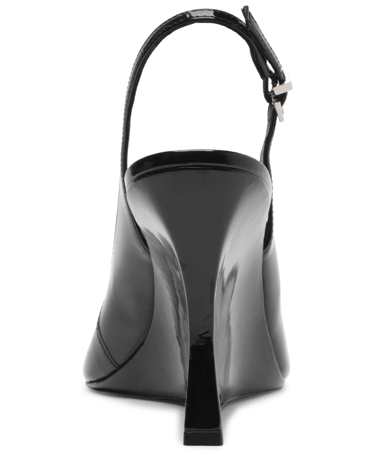 Arezzo Rowen Slingback Pointed Toe Wedge Pump In Black