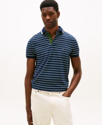 Tommy Hilfiger - Men's Pique Graphic Collar Polo Shirt