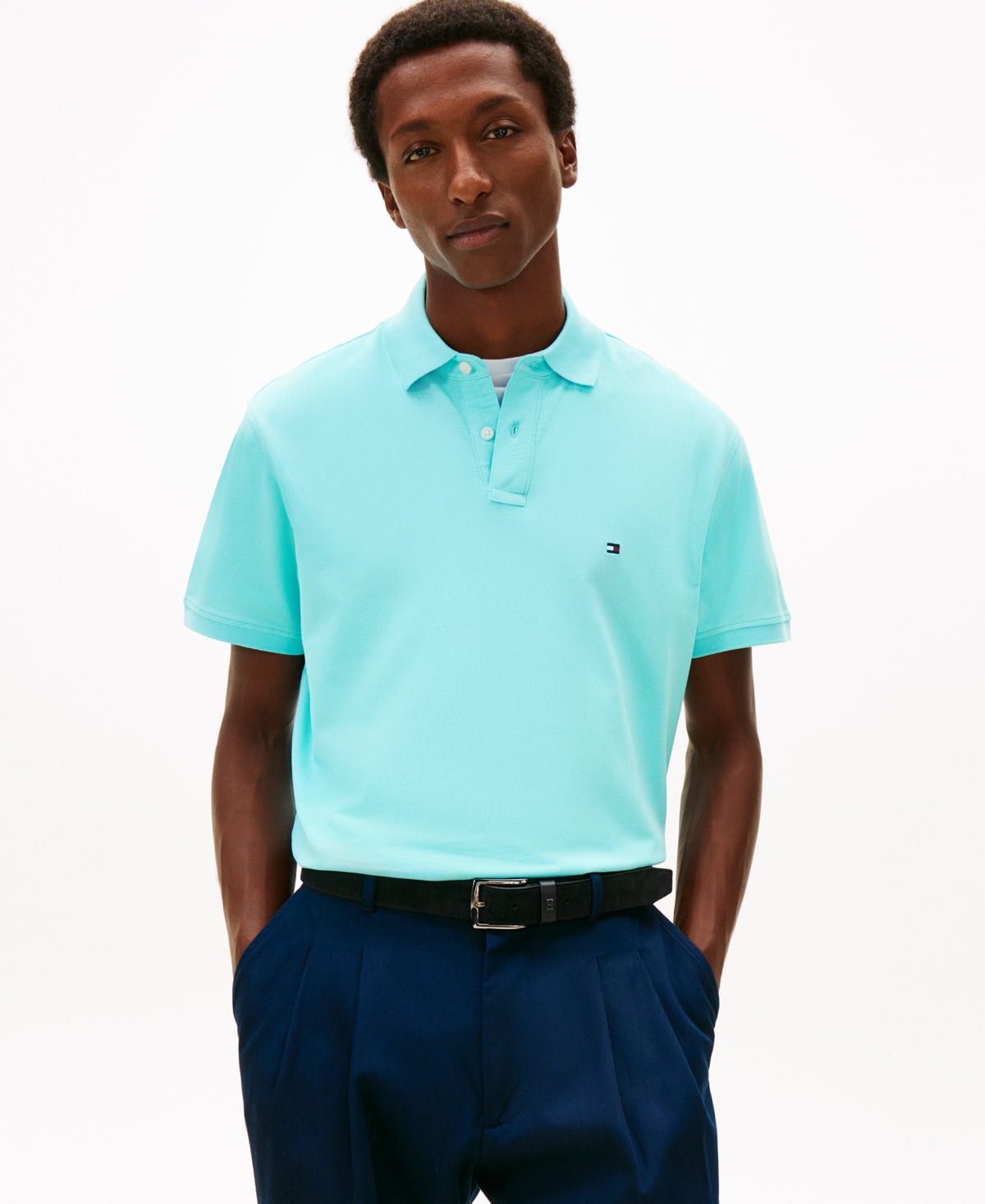 Tommy Hilfiger Men's Cotton Classic Fit 1985 Polo In Blue