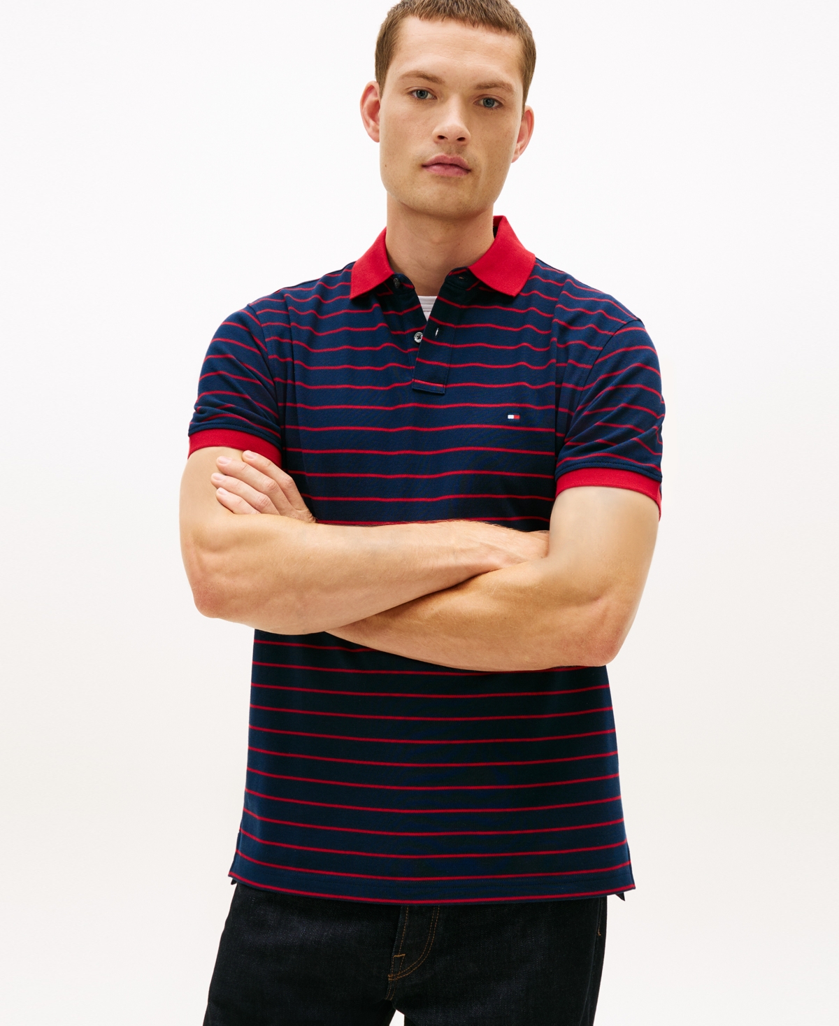 Tommy Hilfiger Men's Cotton Classic Fit 1985 Polo In Blue