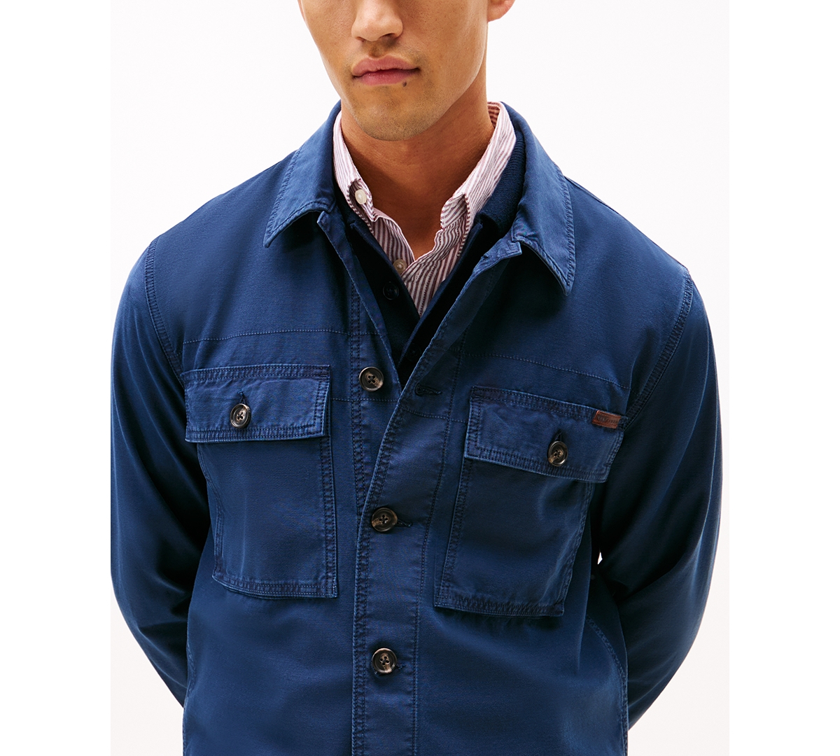 Tommy Hilfiger Men's Utility Collar Shirt Jacket