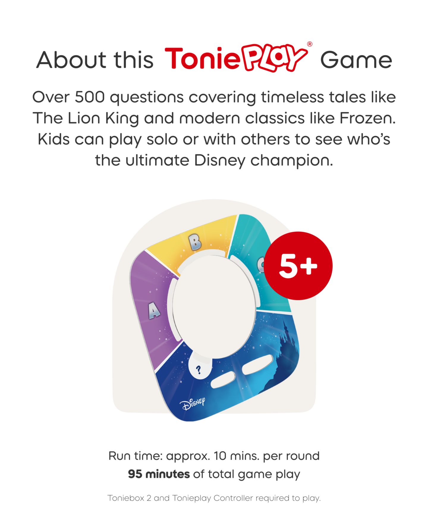 Детские игрушки Tonies Tonieplay Set Disney Quiz Kingdom Game — фото 6